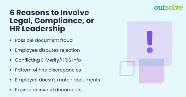 6 Reasons to Involve Legal, Compliance, or HR Leadership
