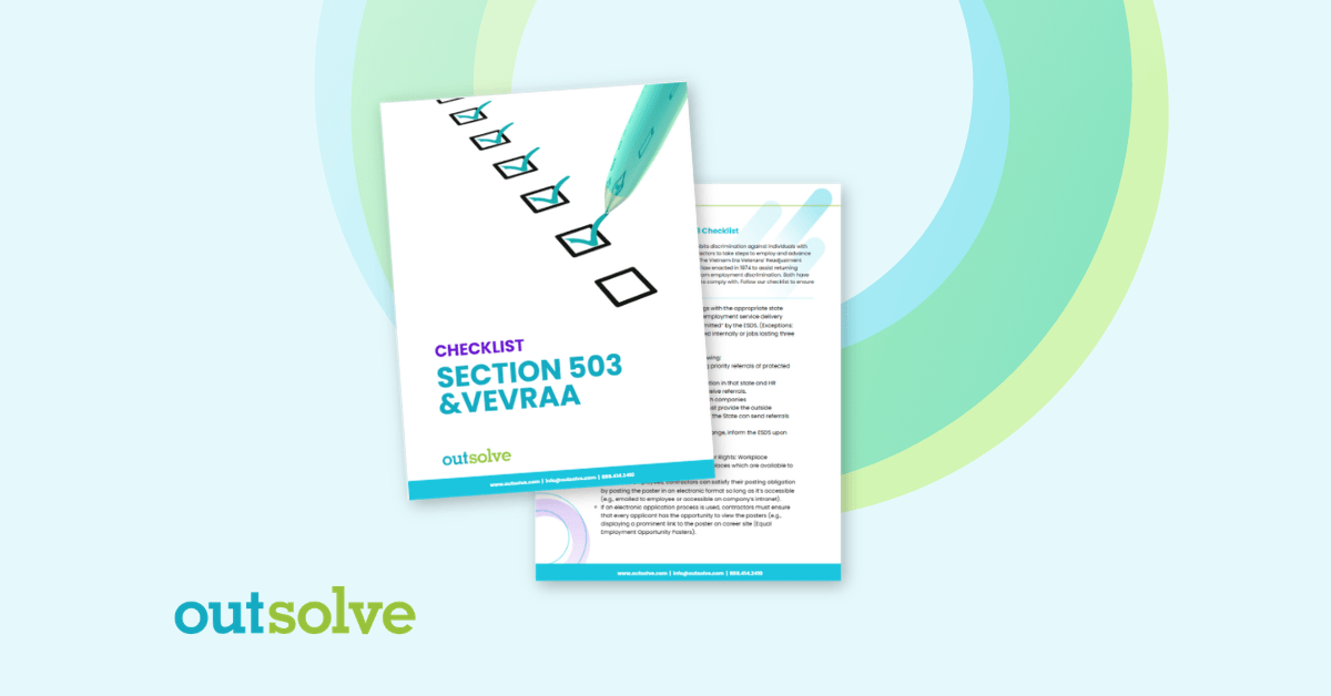 VEVRAA and Section 503 Checklist