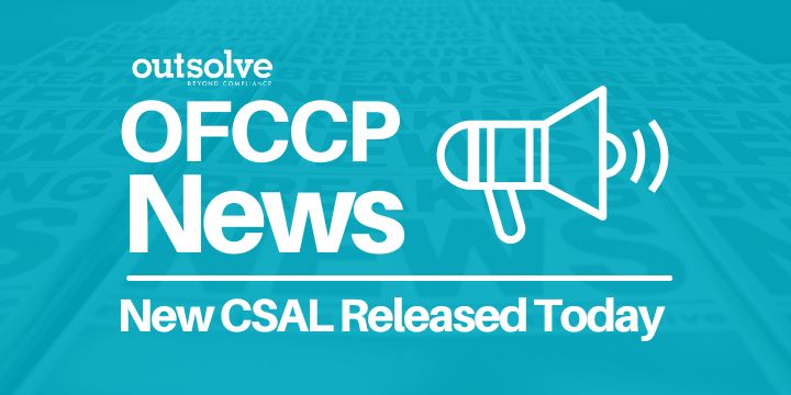 OFCCP 2023 CSAL Released Today
