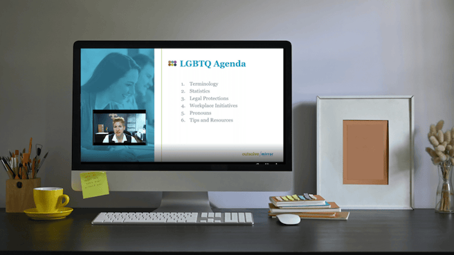 OutSolve webinar displaying on a desktop computer