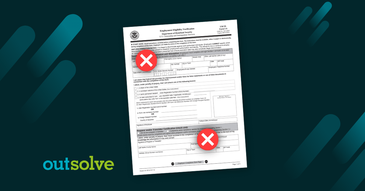 Top 10 Substantive Form I-9 Errors to Avoid