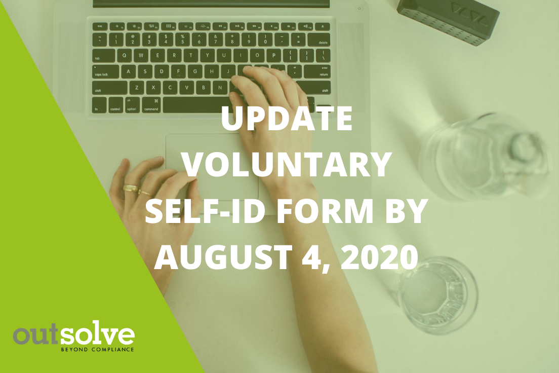 Reminder: Update Voluntary Self-Identification of Disability Form by August 4, 2020