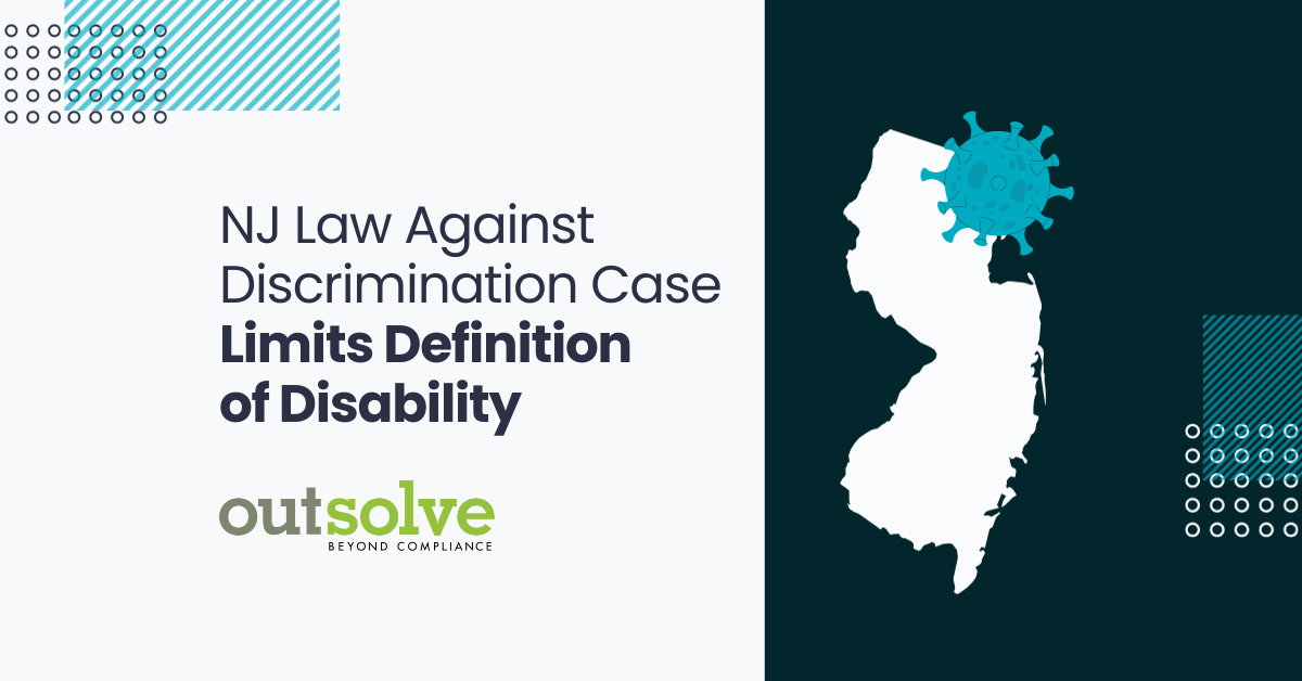NJ law against discrimination case limits definition of disability