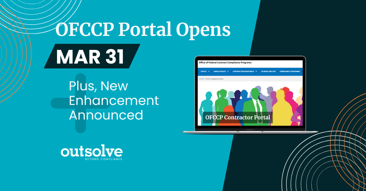 OFCCP Portal Opens 3/31